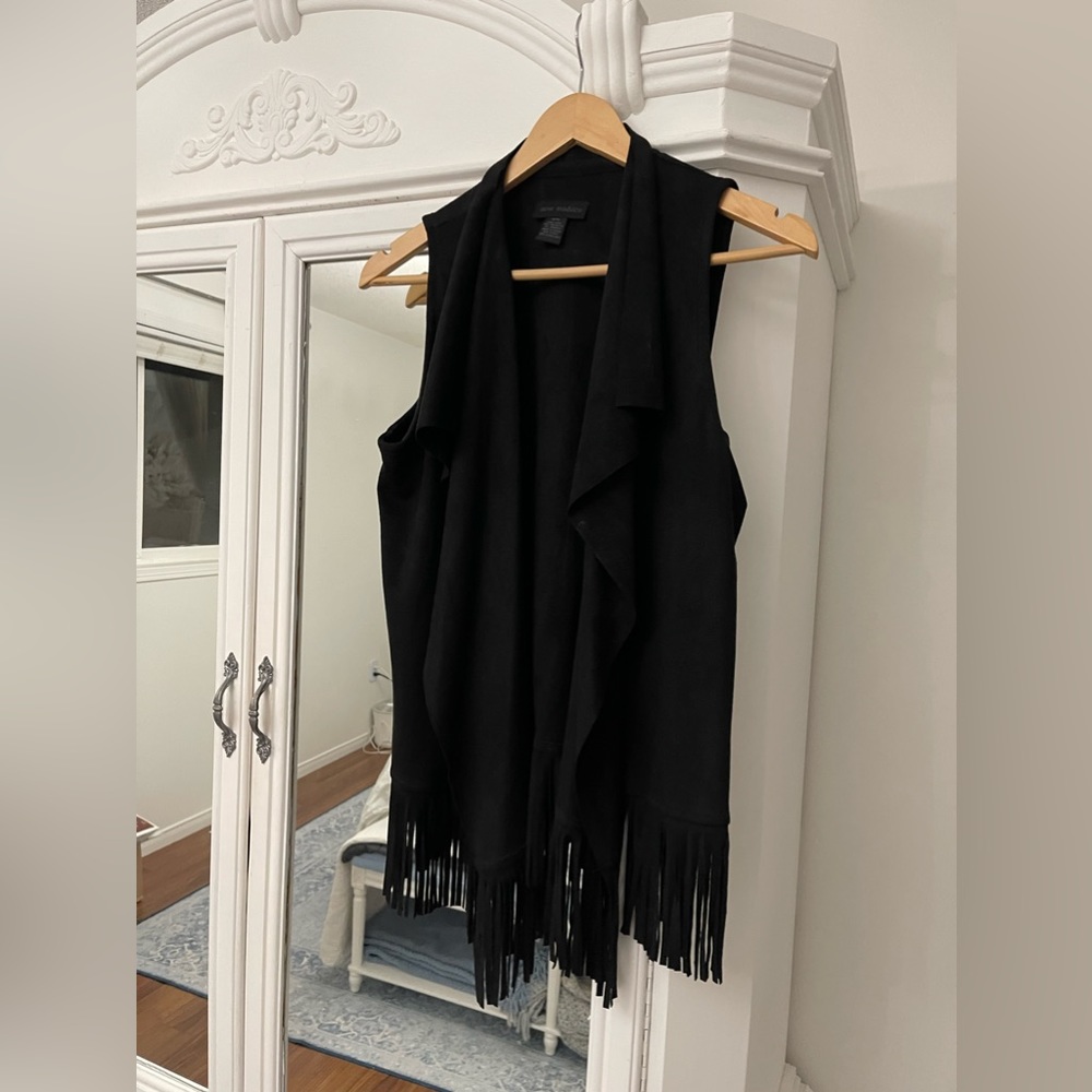 NWOT - Fringe Faux Suede Steve Madden Vest Size Small